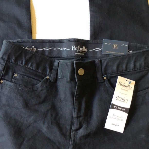 Jeans skinny womens new sizes 8 or 10 Rafaela Weekend black 69% cotton polyester - Picture 2 of 4
